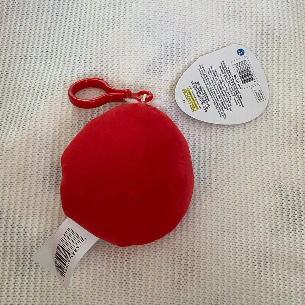 Squishmallow clip on plush Santa